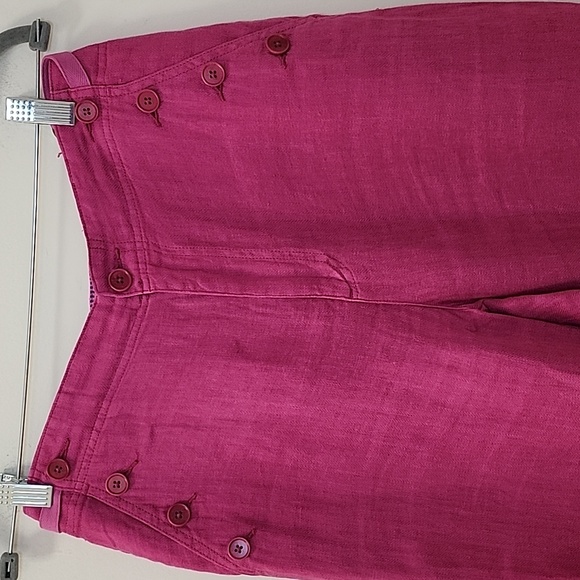 Sundance 100% Lenin Pink Women’s Linen Pants Coastal Size 4 - Picture 13 of 16